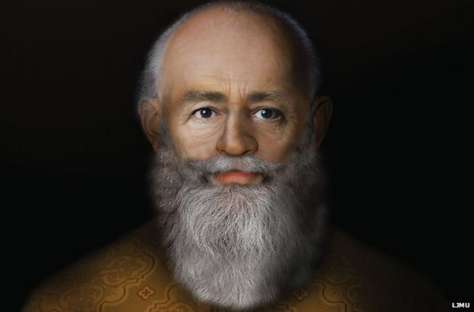 Facial reconstruction and 3D technology shows
the real St. Nicholas